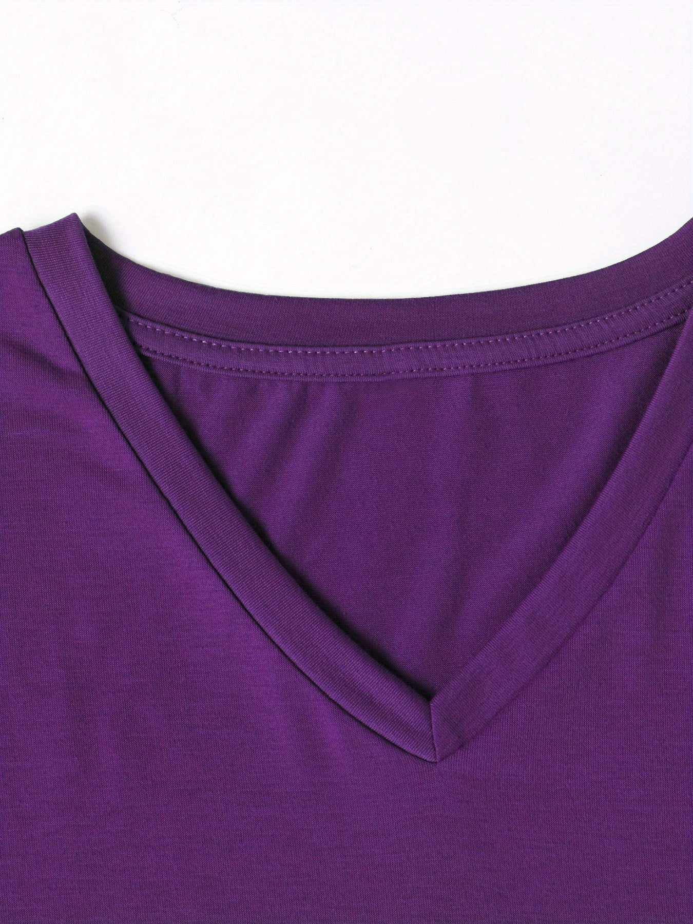 May Be Late Fashion V-Neck T-Shirt - Lightweight & Breathable Short Sleeve Top for Women - Casual Summer & Spring Wear with Trendy Print