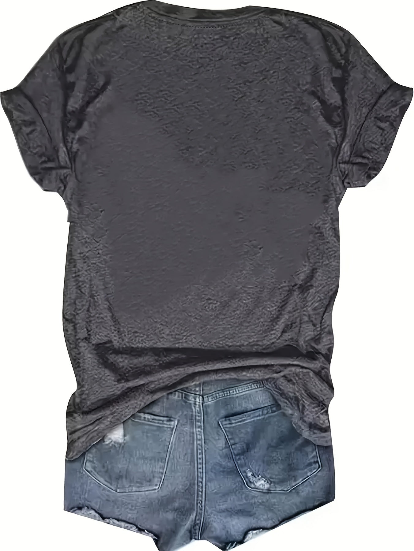 [Science Tee] Dark Grey Women's Science Print T-Shirt | Short Sleeve Crew Neck Casual Top | Machine Washable Summer & Spring Apparel, Science Shirt, Casual Attire, Playful Graphic Tee, Relaxed Fit Shirt - "Science Like Magic But Real" Atomic Graphic