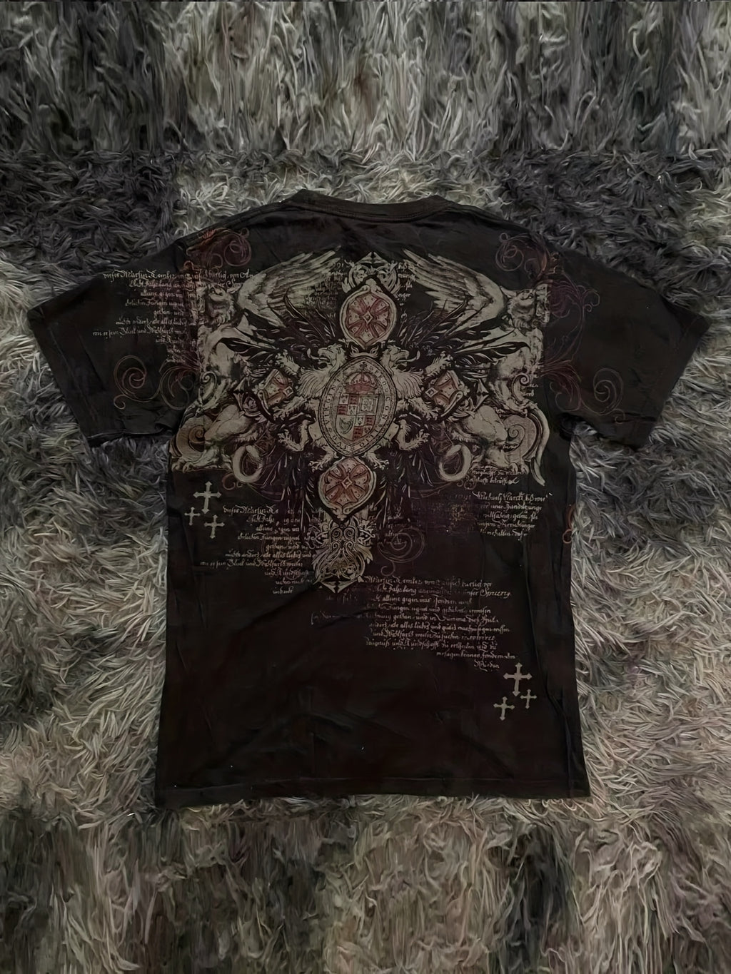 Women'S Y2K Style Graphic T-Shirt - Black & White Contrast Collar with Red Floral Print, Short Sleeve, Round Neck, Casual Summer Top, Ladies T Shirts