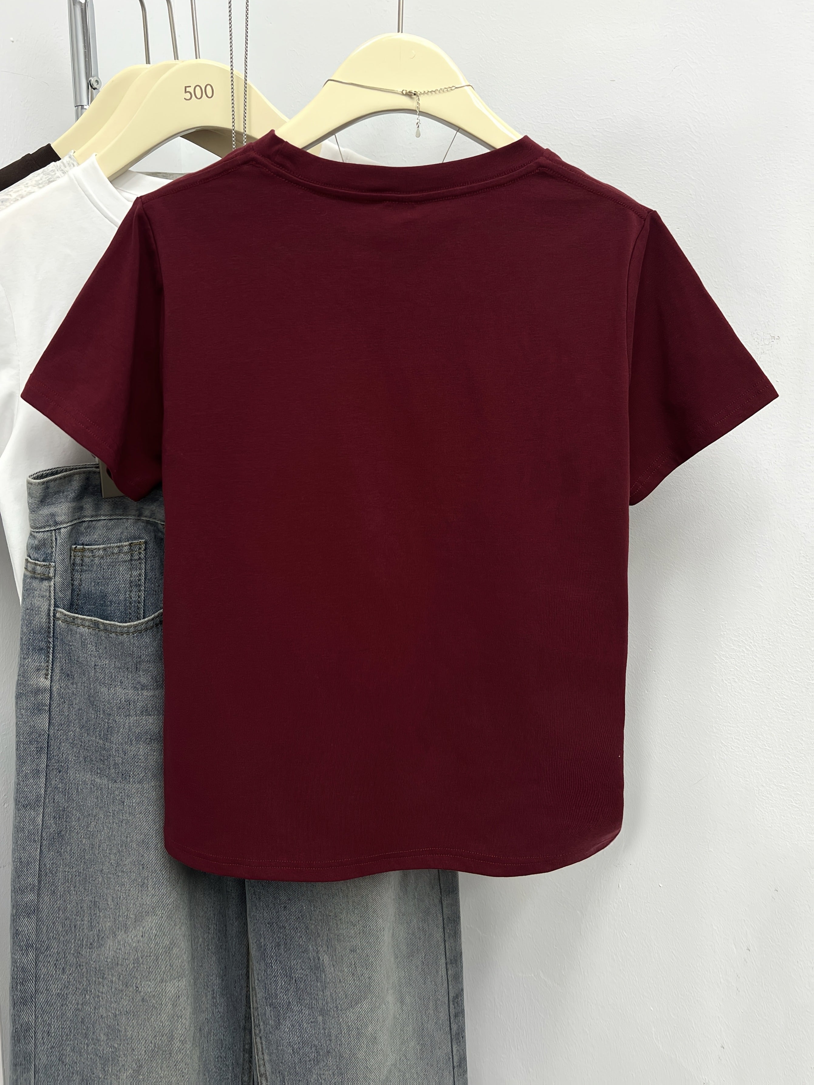 Women's Summer Butterfly Floral Print Short Sleeve T-Shirt - Light Grey Slim Fit Round Neck Casual Streetwear Top, Machine Washable Spring/Summer Fashion Tee, Butterfly Shirt, Comfortable Fabric